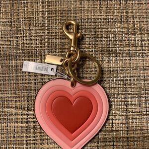 Coach heart charm